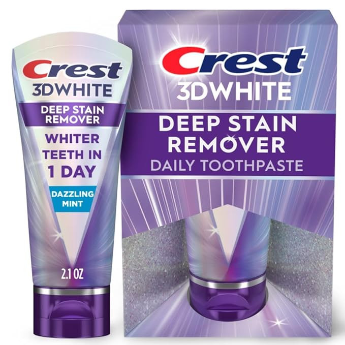 Crest 3DWhite Brilliance Deep Stain Remover Dazzling Mint Toothpaste - 2.1oz | Amazon (US)