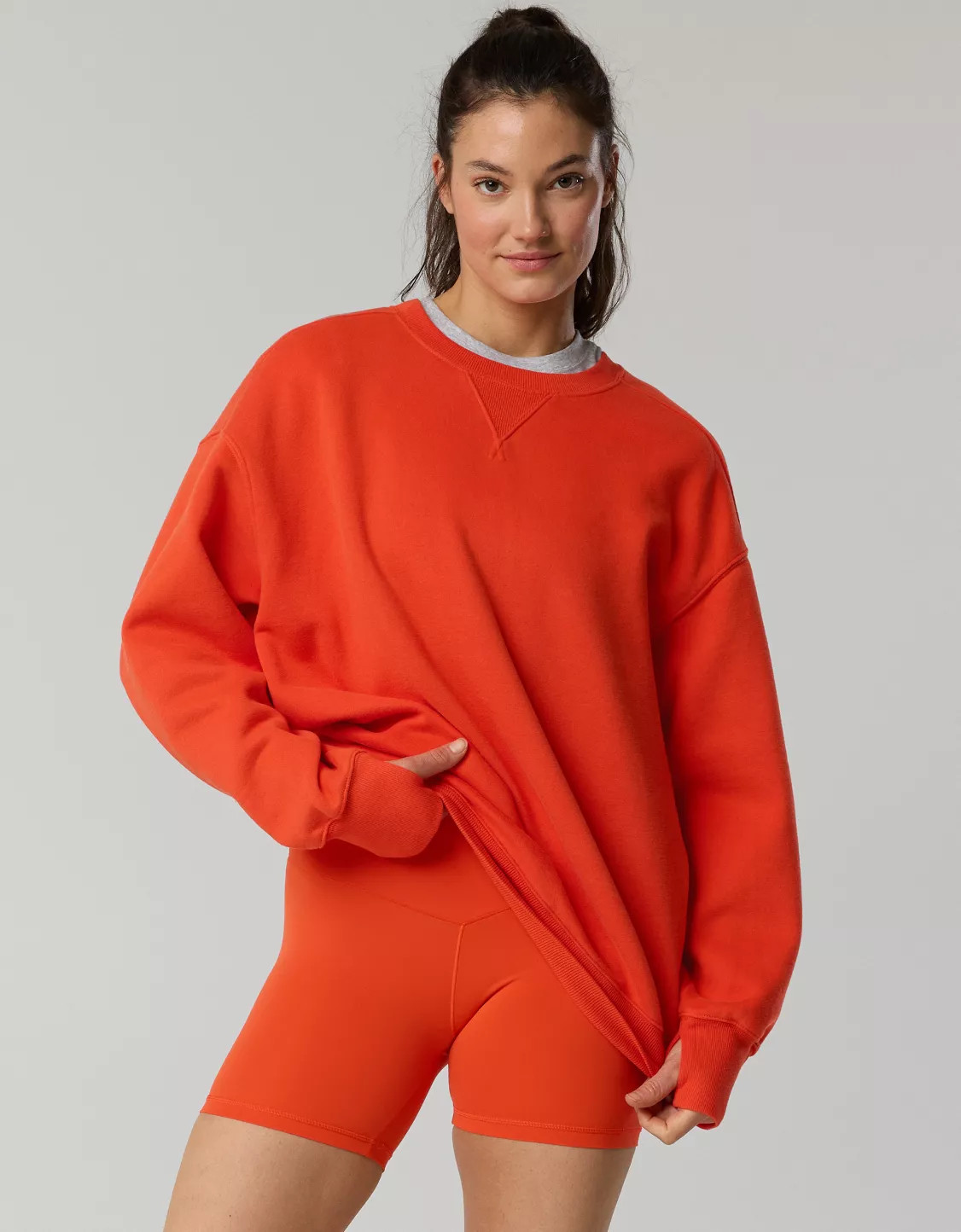 OFFLINE By Aerie Cloud Fleece Oversized Crewneck Sweatshirt | Aerie