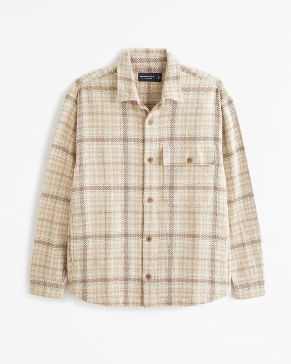Men's Heavyweight Flannel | Men's New Arrivals | Abercrombie.com | Abercrombie & Fitch (US)