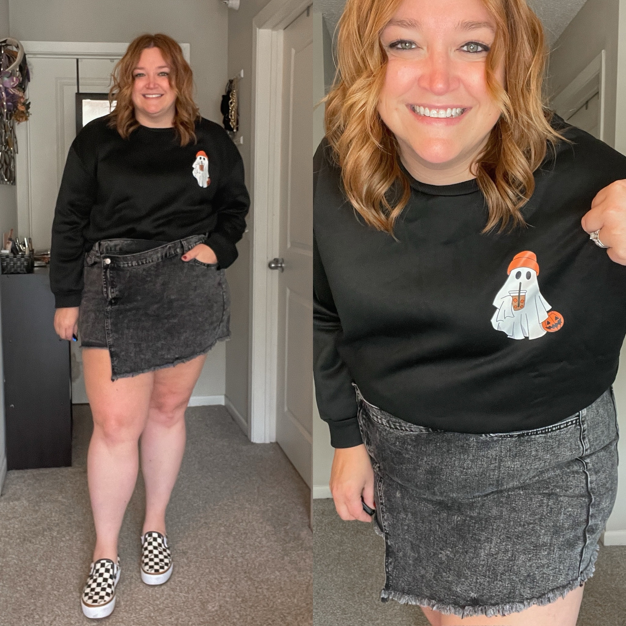 Spooktober fall outfit for plus size 16/18.
Code tarajaneq3 to save 15% at SHEIN wearing the 3XL in both.

#LTKPlusSize #LTKSeasonal #LTKFindsUnder50