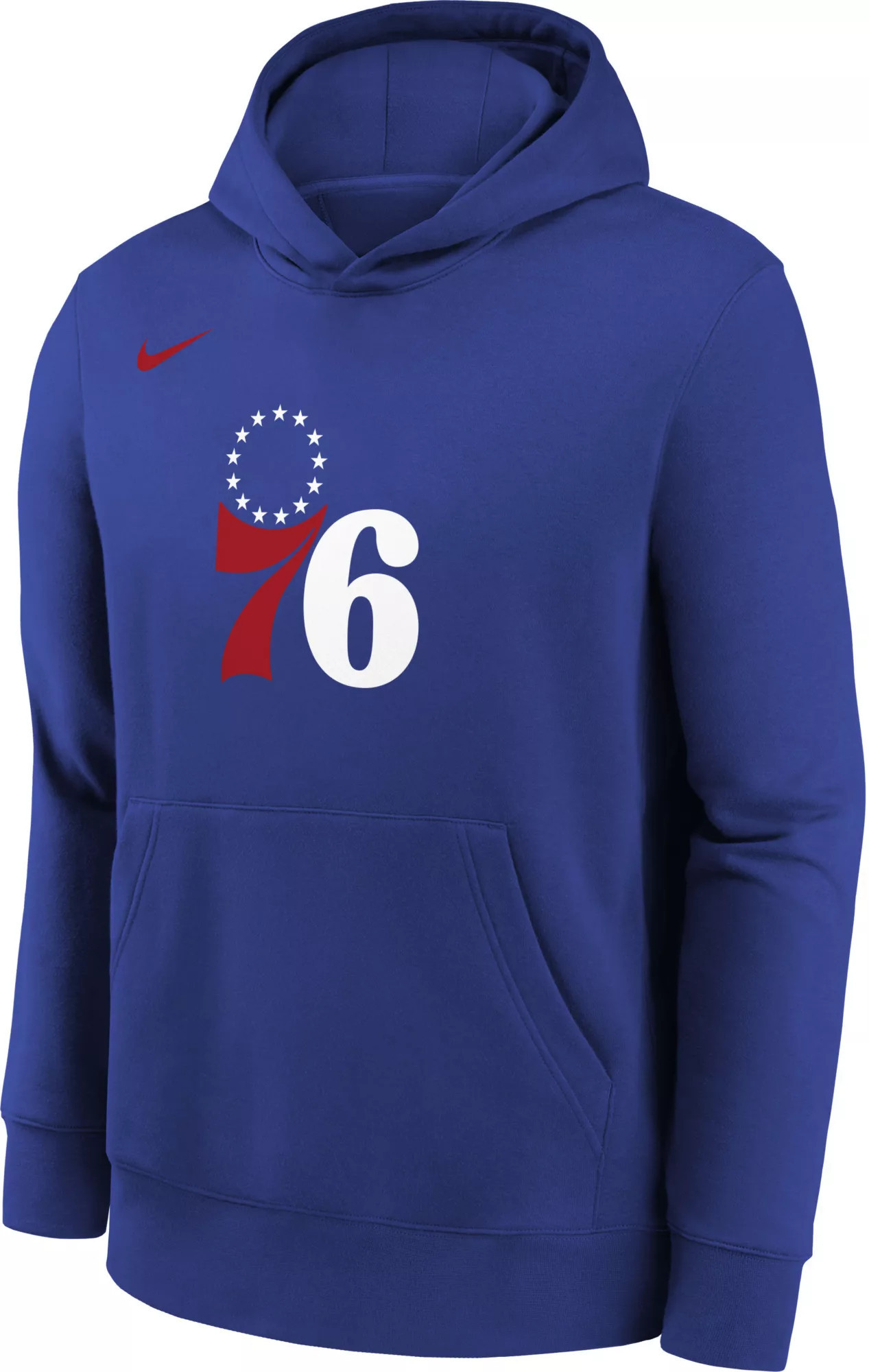 Nike Youth Philadelphia 76ers Blue Club Logo Fleece Pullover Hoodie, Medium | DICK'S Sporting Goods