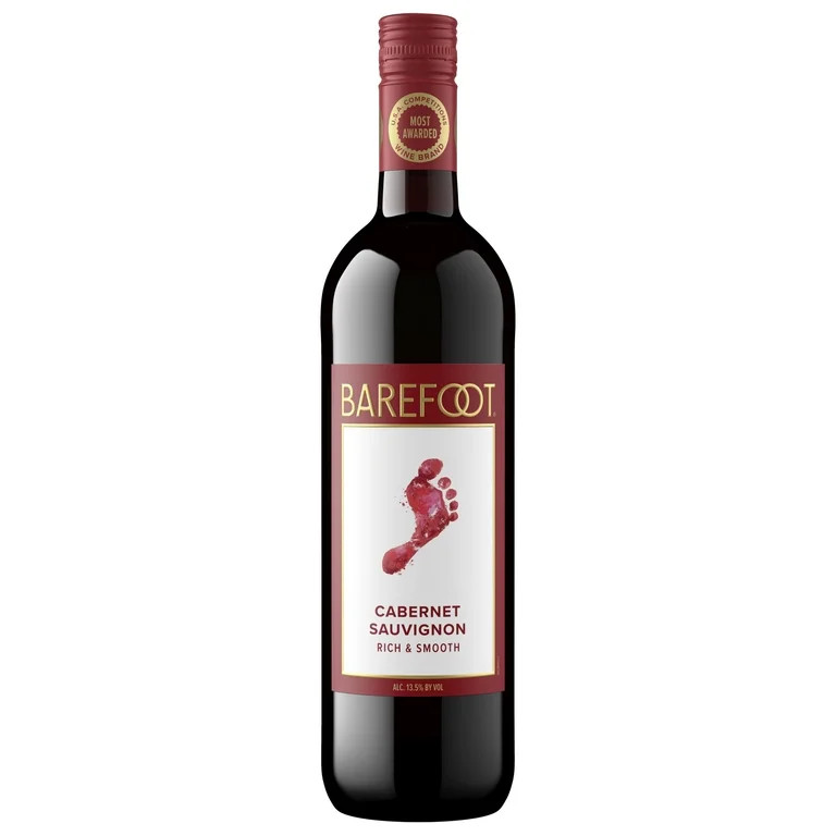 Barefoot Cellars Cabernet Sauvignon Red Wine 750ml | Walmart (US)