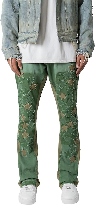mnml Men's B451 Star Flare Denim | Amazon (US)