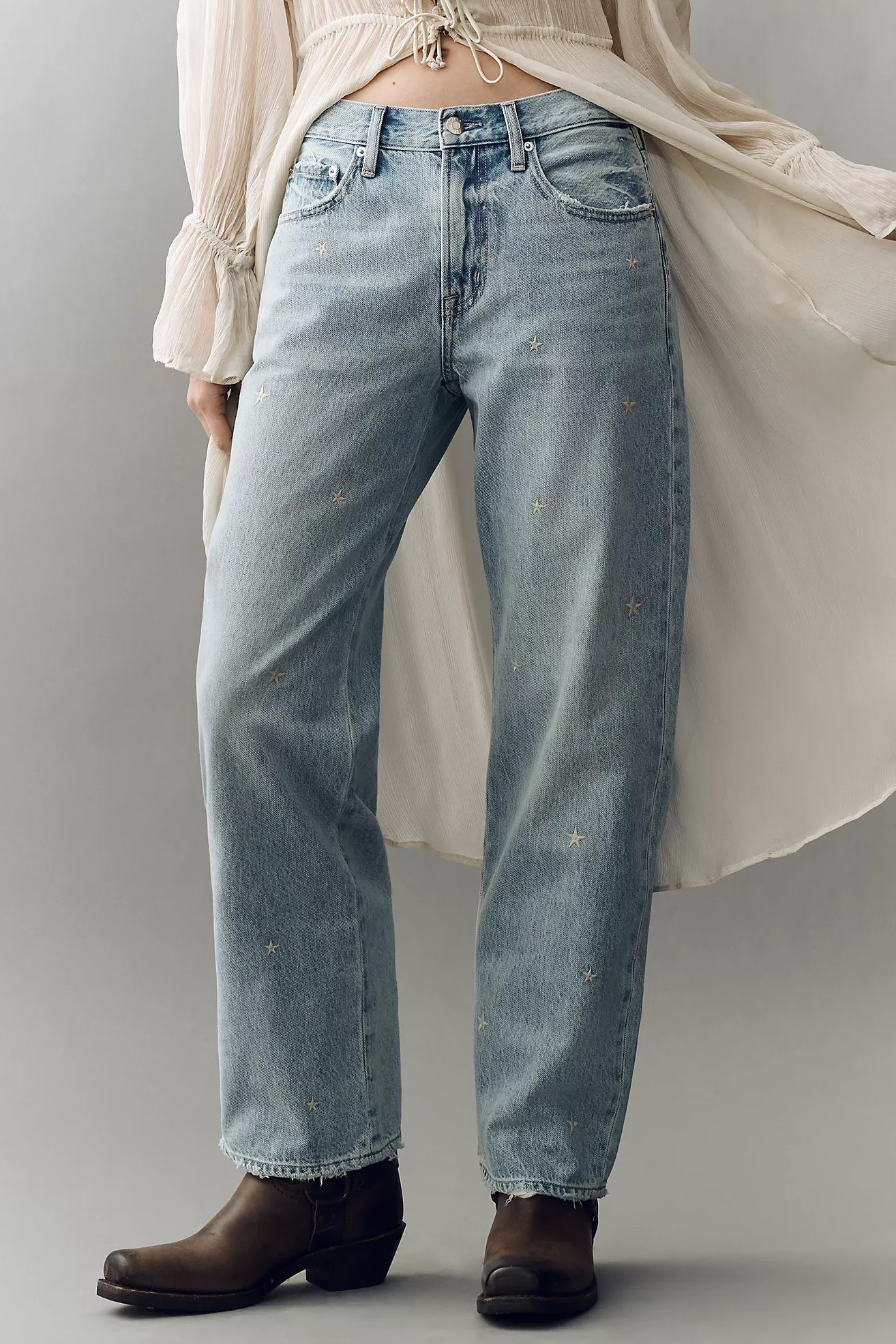 Pistola Lexi Mid-Rise Tapered Jeans | Anthropologie (US)