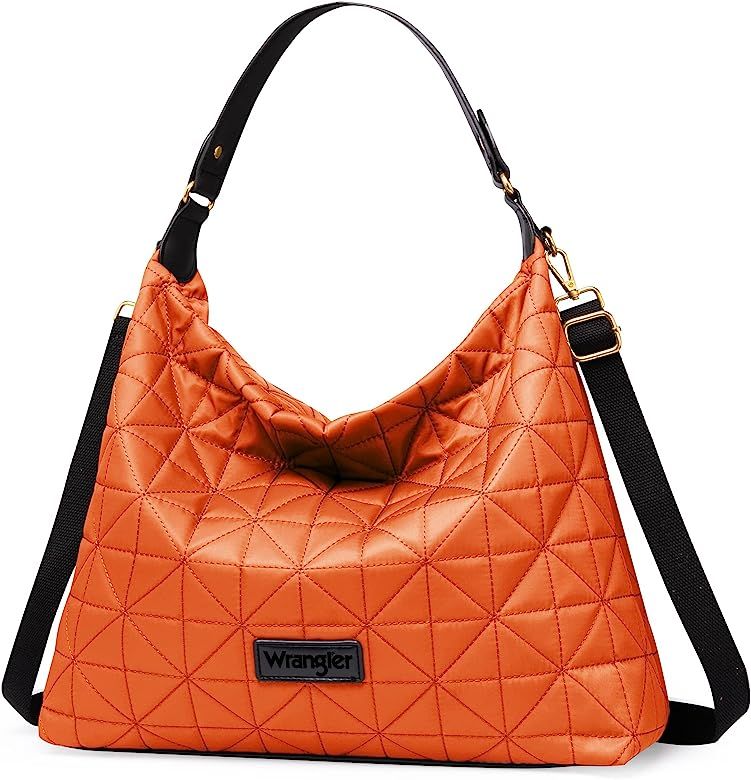 Wrangler Quilted Hobo Handbag for Women | Amazon (US)