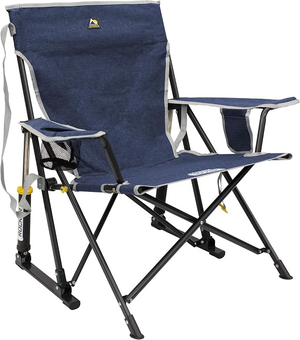 GCI OUTDOOR Kickback Rocker Outdoor Rocking Chair with Beverage Holder | Amazon (US)