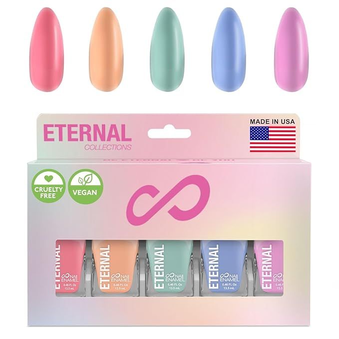 Eternal Pastel Nail Polish Sets for Women (CANDY PASTELS) - Pastel Nail Polish Set for Girls - Lo... | Amazon (US)