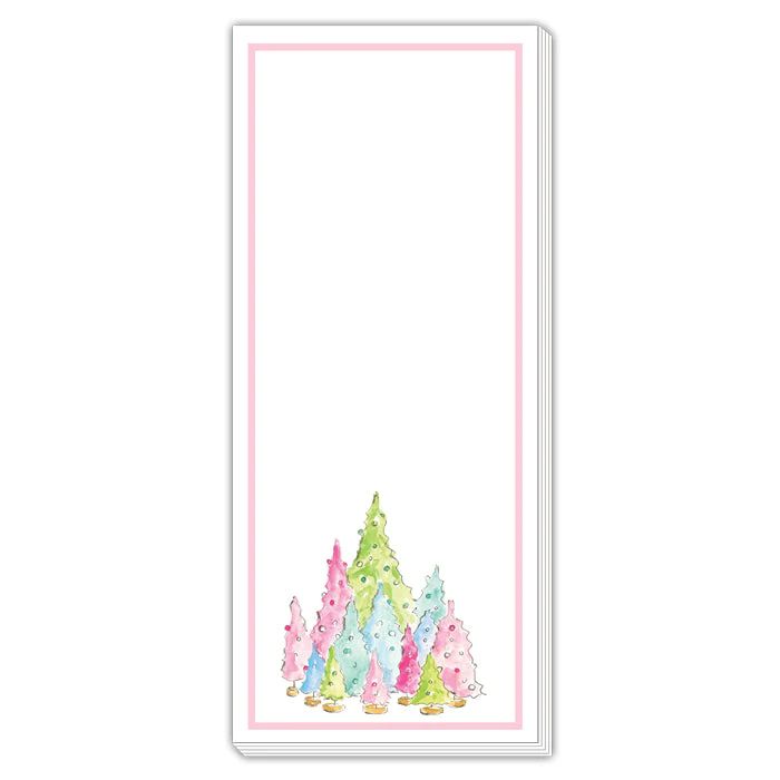 Pastel Holiday Trees Skinny Pad | Rosanne Beck Collections