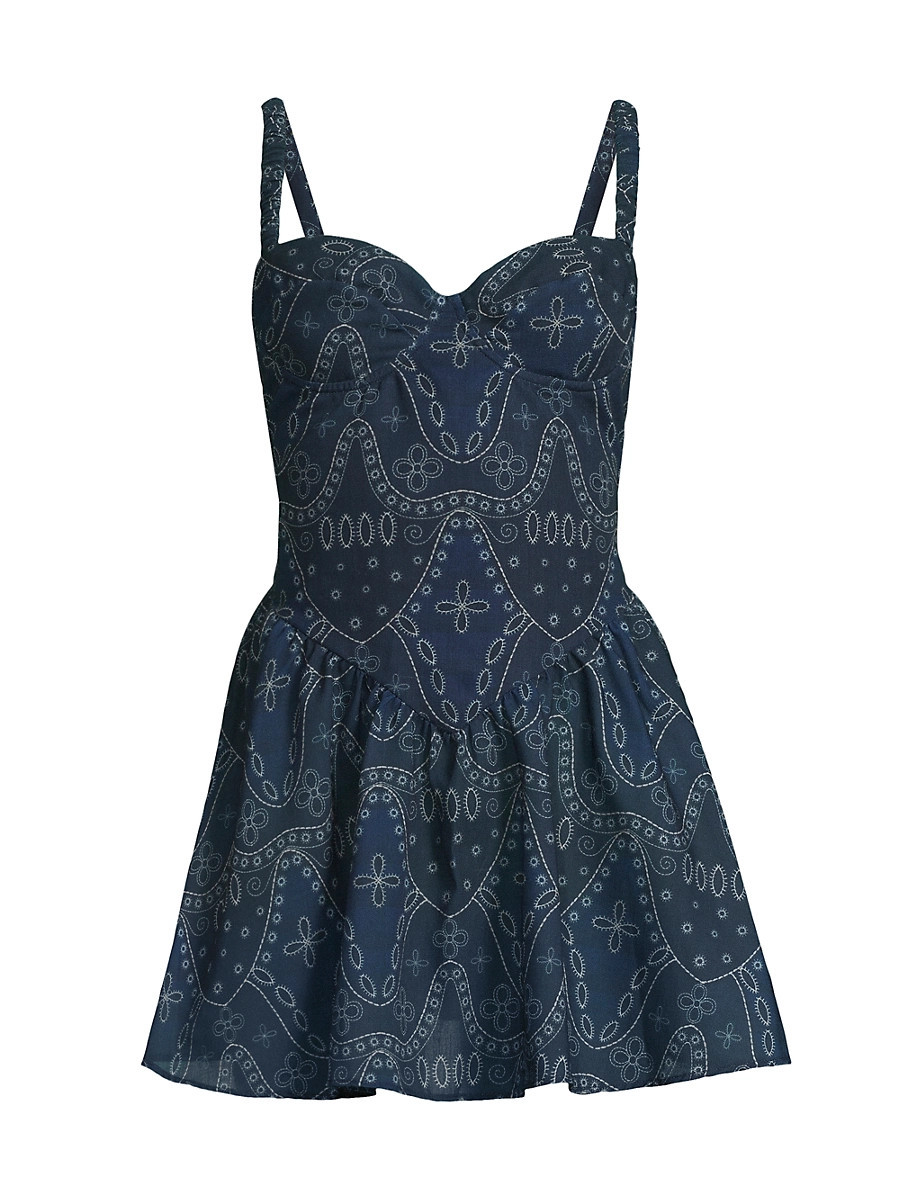 Women's Flynn Fit & Flare Minidress - Bandana Dandy - Size Small | Saks Fifth Avenue