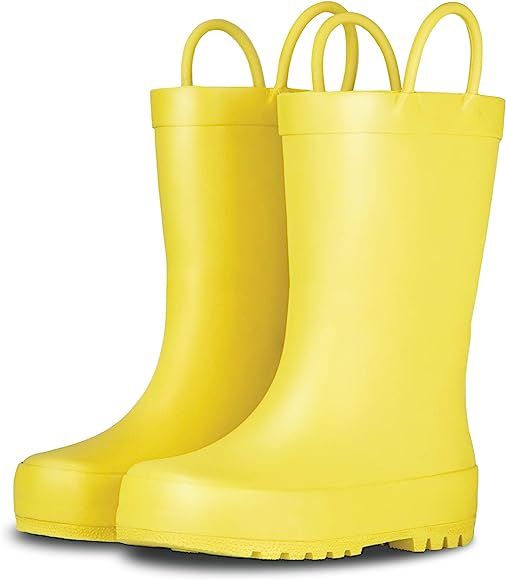 Elementary Collection - Premium Natural Rubber Rain Boots with Matte Finish for Toddlers and Kids | Amazon (US)