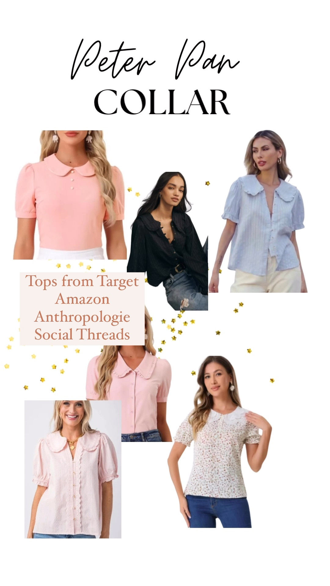 Cute Peter Pan collar tops from Target, Amazon, Anthropologie and social threads 

#LTKWorkwear #LTKFindsUnder50 #LTKStyleTip