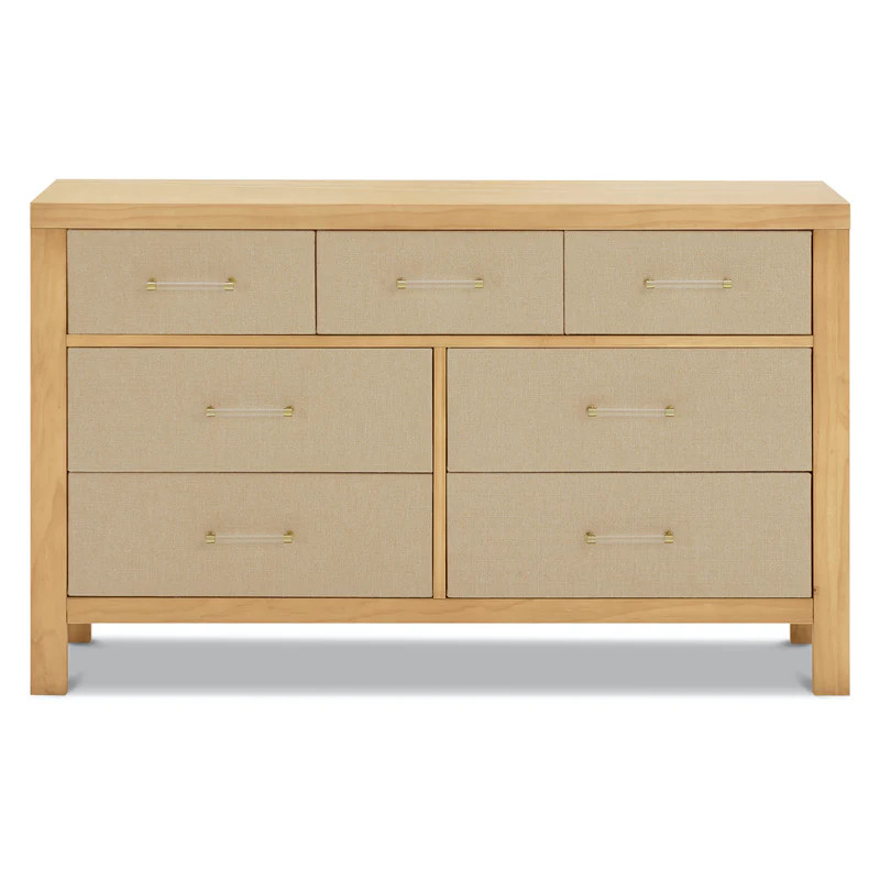 Eloise 7-Drawer Dresser - Honey + Performance Sand Eco-Weave | Project Nursery