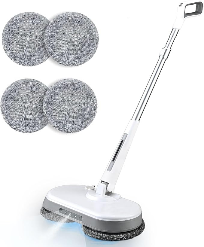 Cordless Electric Mop, Dual Motor Powerful Spin Mop 2600 mAh, Floor Polisher,1H Rechargeable Powe... | Amazon (US)