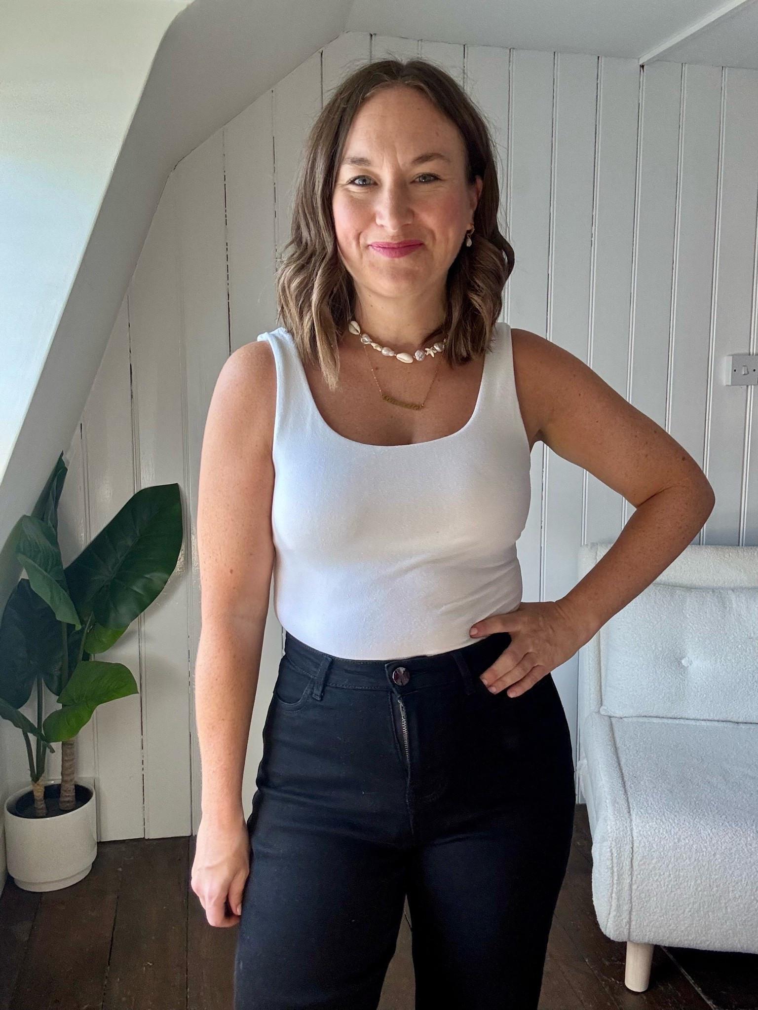 My favorite built in bra vest top! I wear a size 10.

#LTKuk #LTKstyletip #LTKpetite
