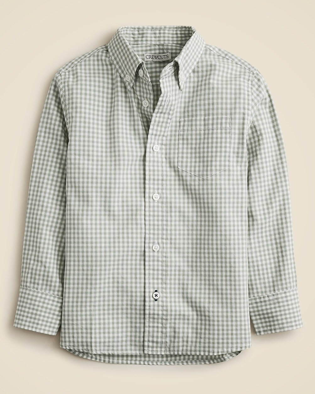 Kids' stretch poplin button-down in gingham | J. Crew US