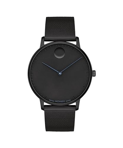 Movado Face Men's Watch - Swiss Quartz Movement Stainless Steel Mesh Bracelet - 3 ATM Water Resistance - Luxury Fashion Timepiece for Him - 41mm | Amazon (US)