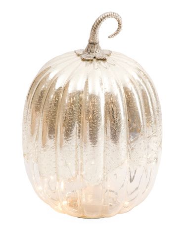 Led Glass Pumpkin | TJ Maxx