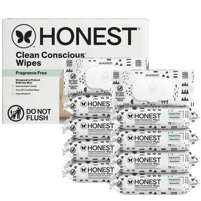 The Honest Company Plant Based Baby Wipes made with Over 99% Water - Pattern Play - 720ct | Target