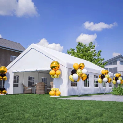 20X32 Ft Party Tent With 3 Storage Bags & Removable Sidewalls, Outdoor Canopy Gazebo For Carport Camping Garden Wedding Bbq Commercial | Wayfair North America