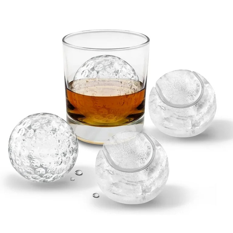 Tovolo Silicone Ice Mold Set, Tennis & Golf Ball Large Ice Molds for Cocktail Drinks, 4 Pack | Walmart (US)