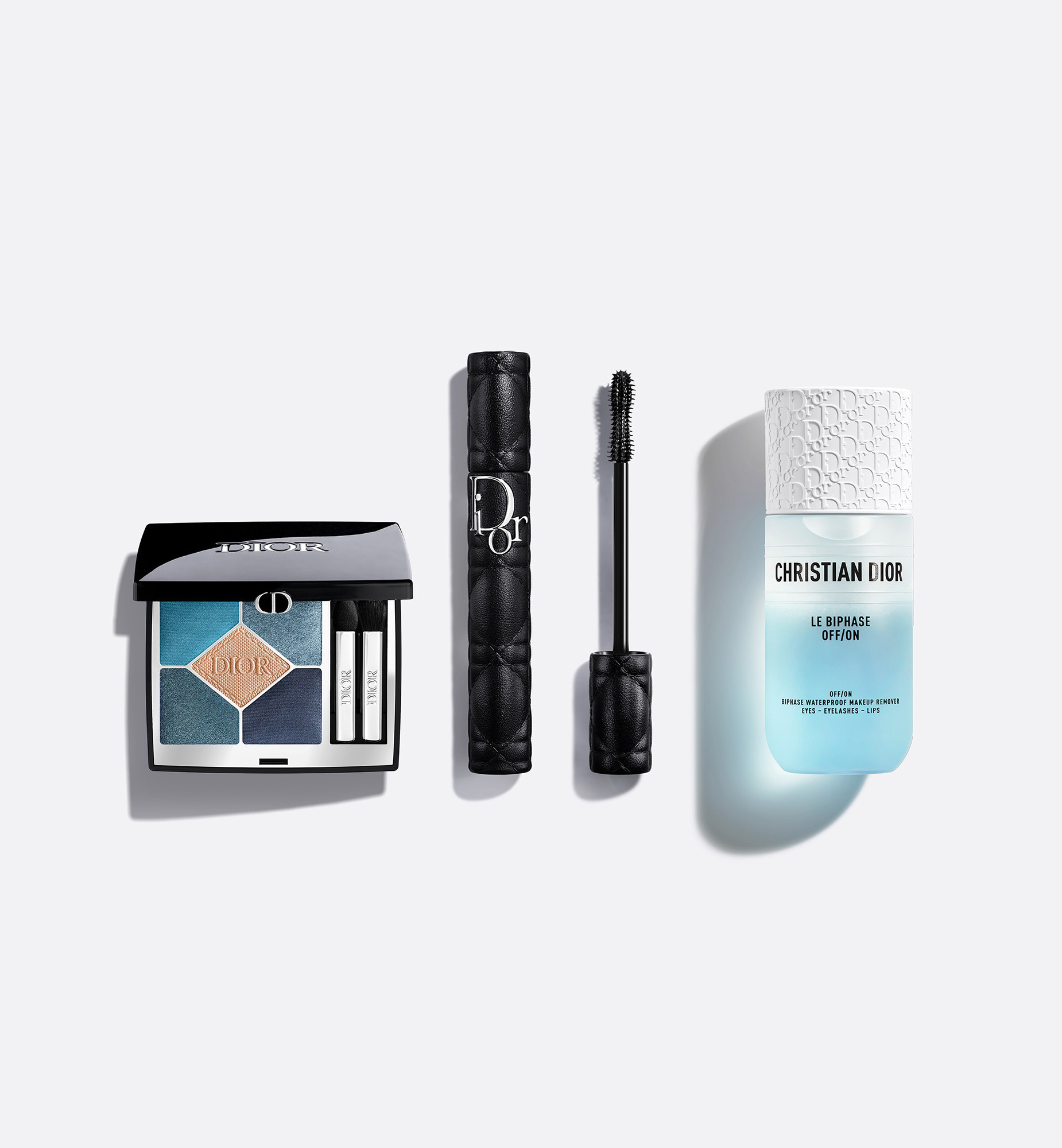 Dior Eye Trio Set-Diorshow 5 Couleurs in 279 Denim, Diorshow Overvolume & Le Biphase OFF/ON | Dior Beauty (US)