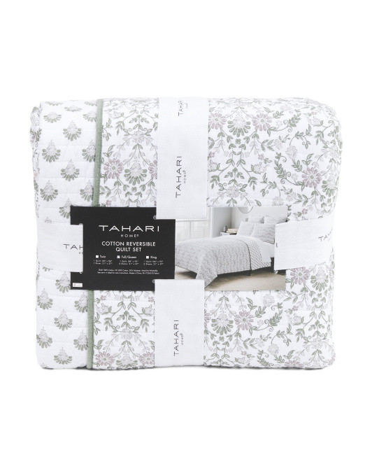 Cotton Floral Quilt Set | TJ Maxx