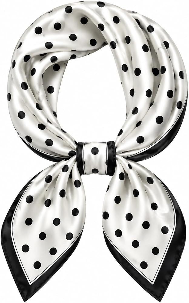 Satin Neck Scarf for Women, 27 Inch, Silk Like Square Bandana Hair Scarves | Amazon (US)