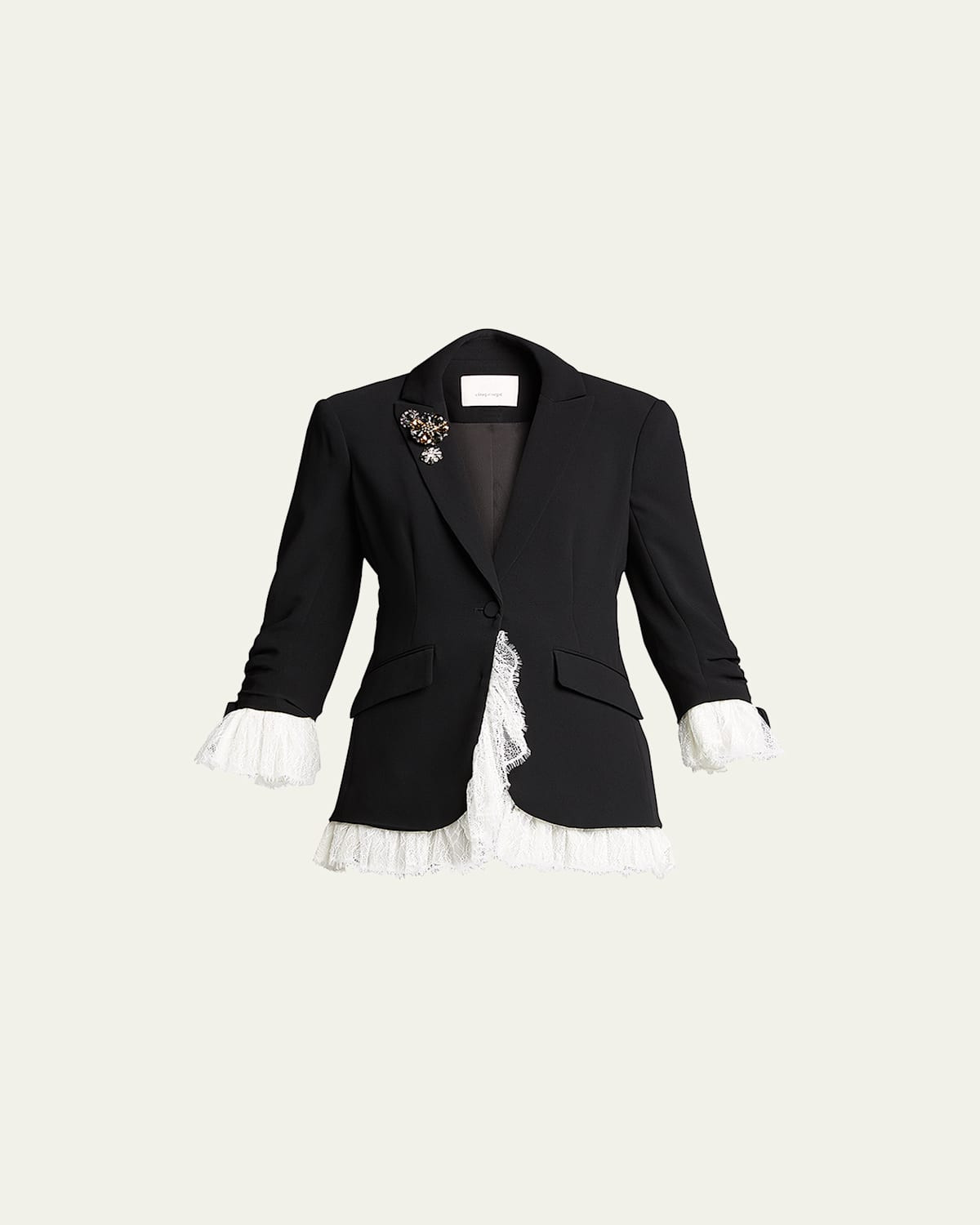 Roxie Blazer w/ Lace | Bergdorf Goodman