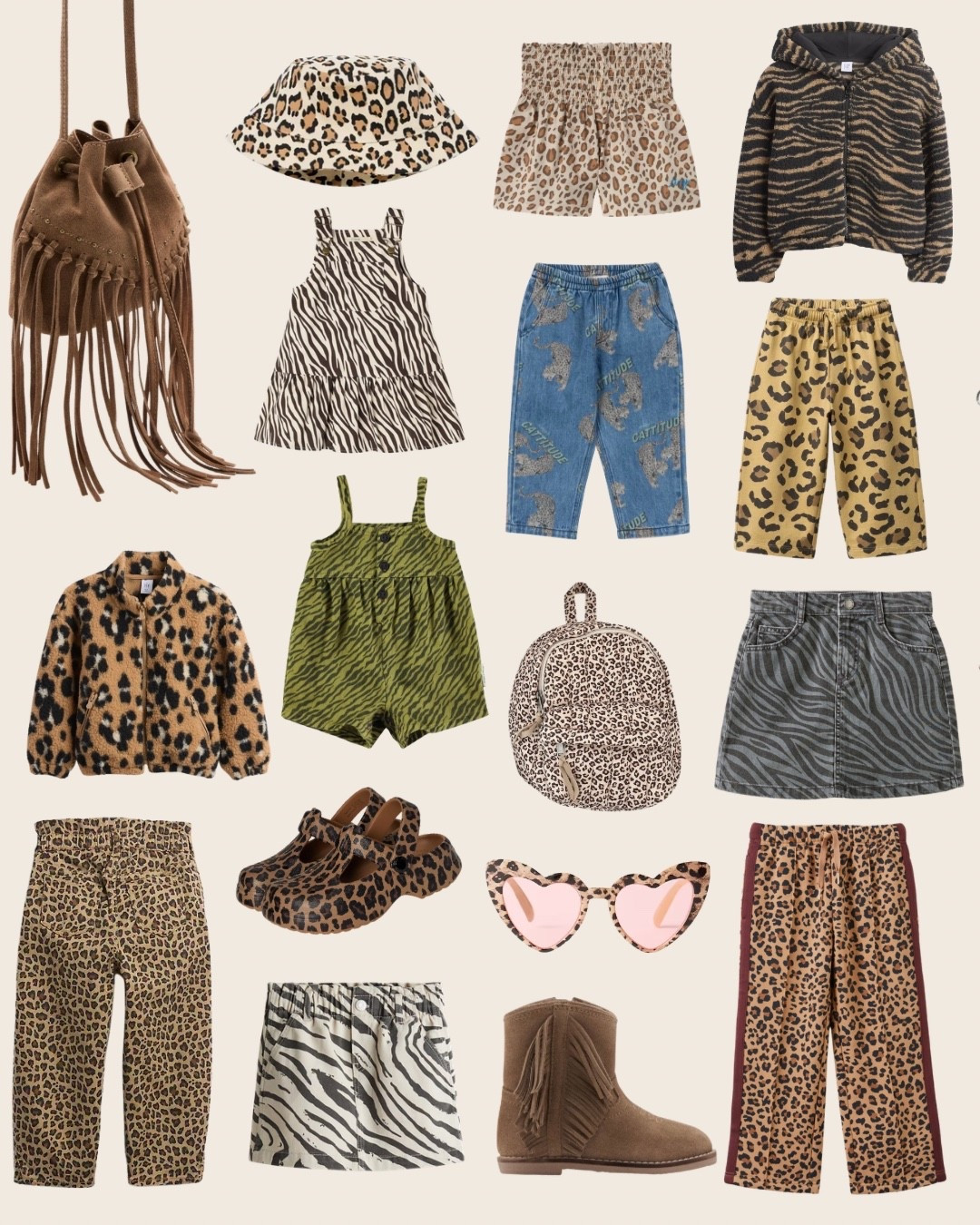 Wild at heart, mini edition 🤎🐆
From leopard layers to zebra stripes and safari cool accessories, this edit proves that neutrals don’t have to be boring. Statement prints, cozy textures, and everyday pieces made for little trendsetters who love to stand out.