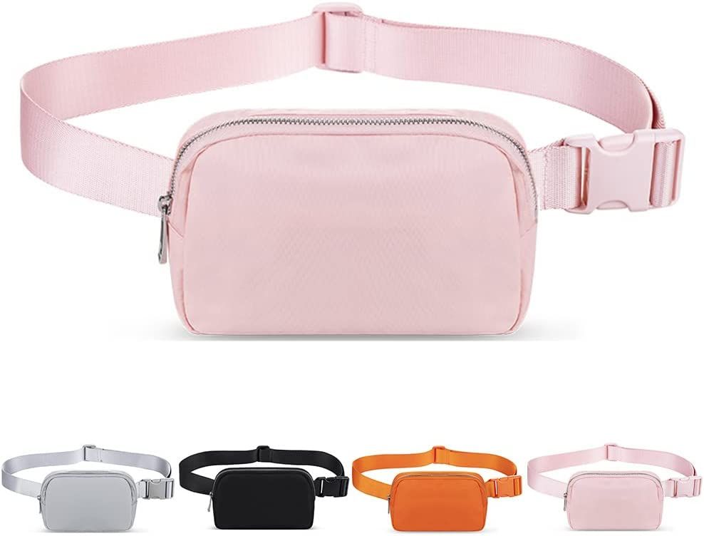 Belt Bag for Women and Men Waist Bags with Adjustable Strap Waterproof Bum Bag Crossbody Bags Wai... | Amazon (US)