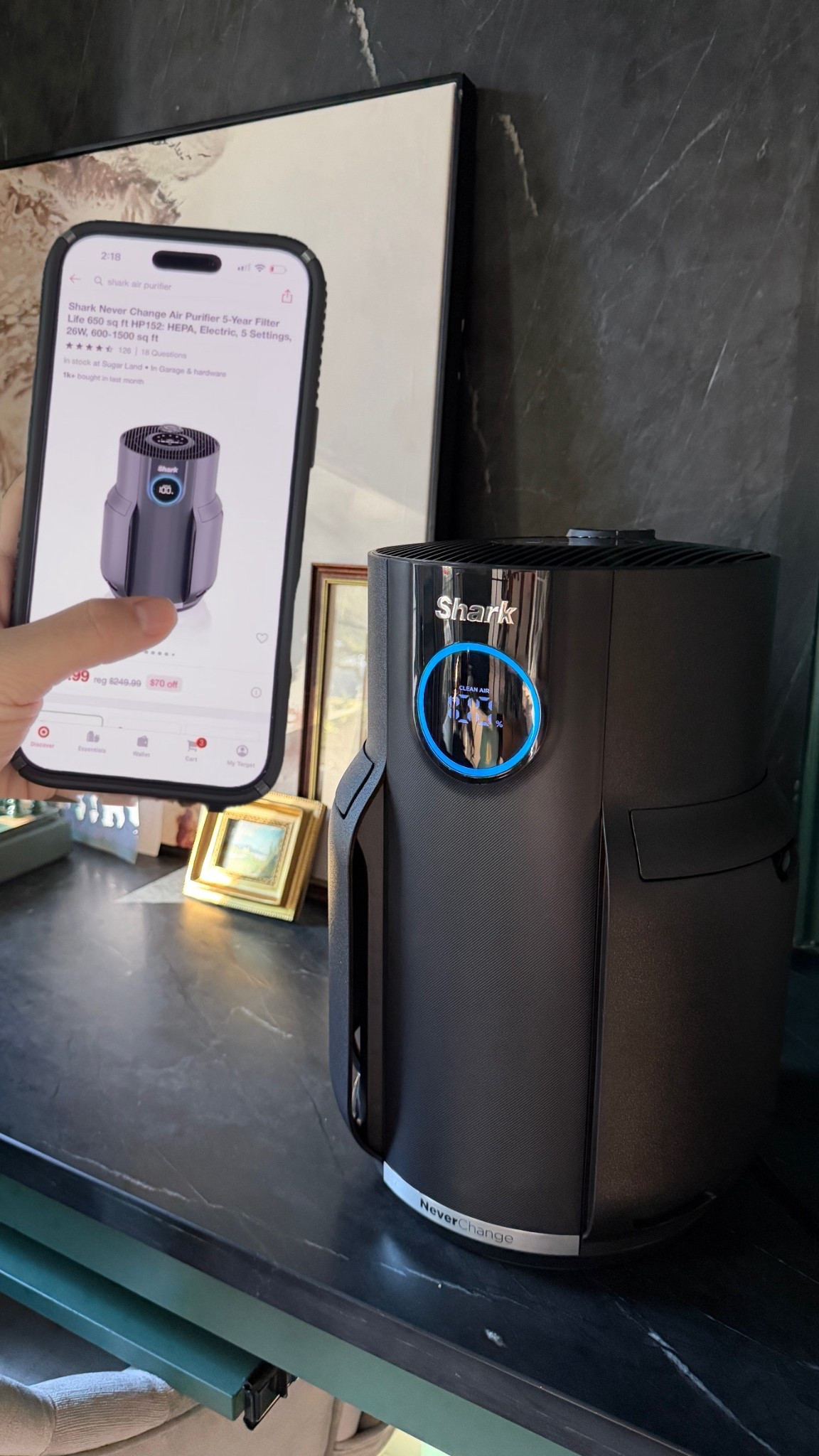 #ad Adding a trusty @sharkhome NeverChange Air Purifier into baby’s new nap space. I can see the air quality on display so I can watch it improve in real-time! Saves me money on pricey filter replacements since this one lasts for years! Grab it now @target! #SharkPartner #SharkNeverChange #TargetPartner #Target 
