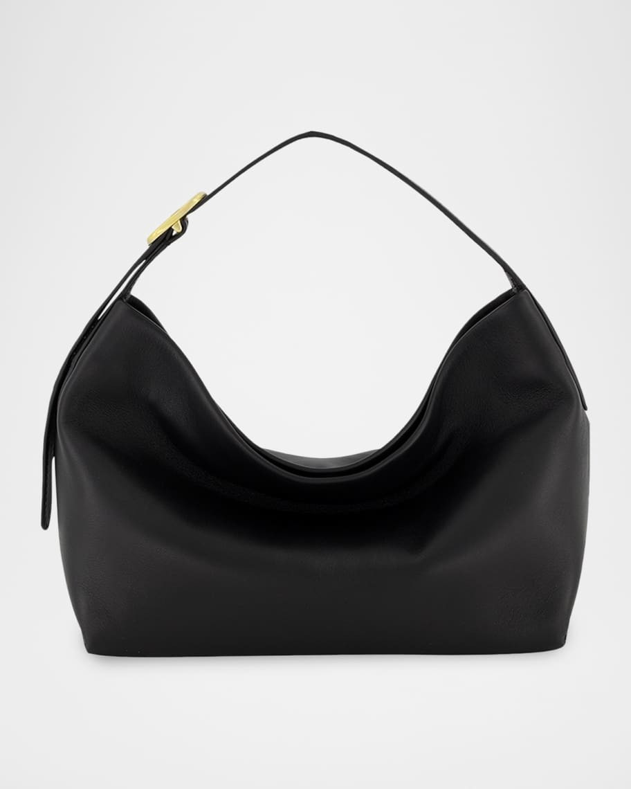 Vince Vivian Small Slouchy Leather Shoulder Bag | Neiman Marcus