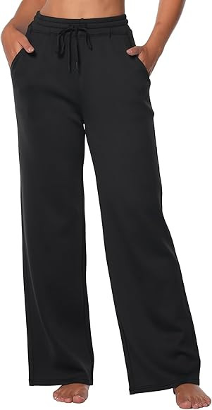 Sunzel Wide Leg Pants Women High Waist Yoga Pants with Pockets Stretch Loose Comfy Casual Lounge ... | Amazon (US)