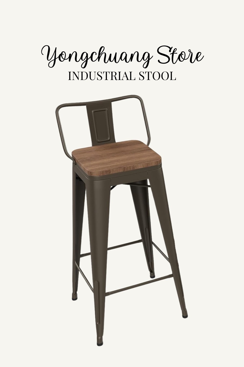 Shop the Yongchuang Store Industrial Stool

An industrial counter stool with a warm wood seat and dark metal frame. #IndustrialCounterStool