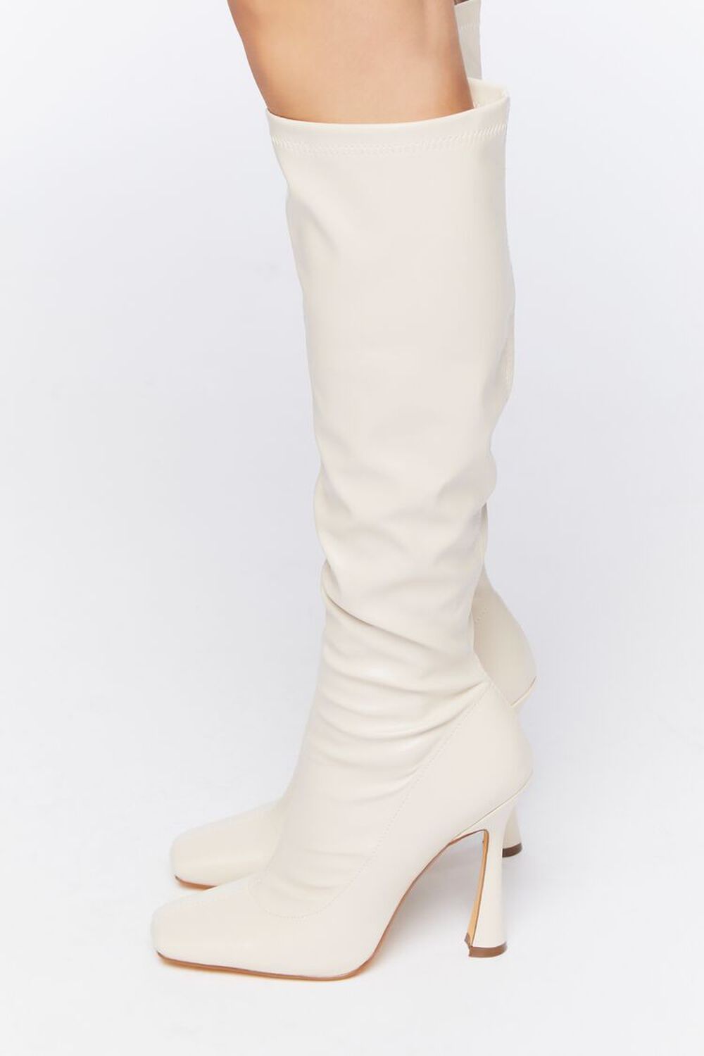 Faux Leather Knee-High Stiletto Boots | Forever 21 (US)