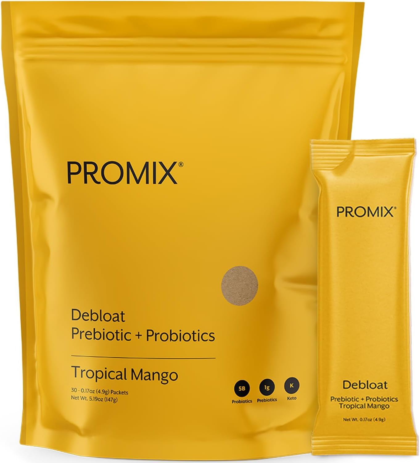 ProMix Nutrition Debloat Prebiotics and Probiotics Immune Support Supplement for Digestion, Corti... | Amazon (US)