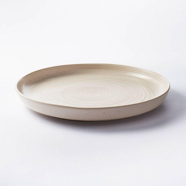 15" Stoneware Round Serving Platter Cream - Threshold™ designed with Studio McGee | Target