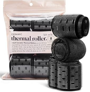 Kitsch Ceramic Thermal Hair Rollers for Short Hair - Assorted Velcro Rollers for Hair, Rollers Ha... | Amazon (US)