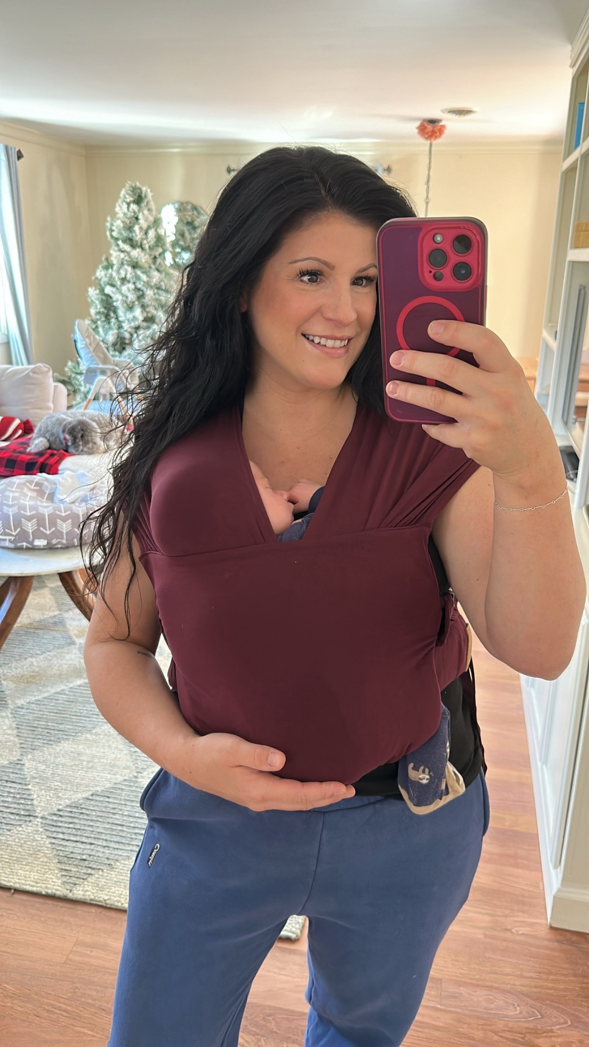 A life saver for my velcro baby. I am obsessed with this carrier for my newborn. 
 