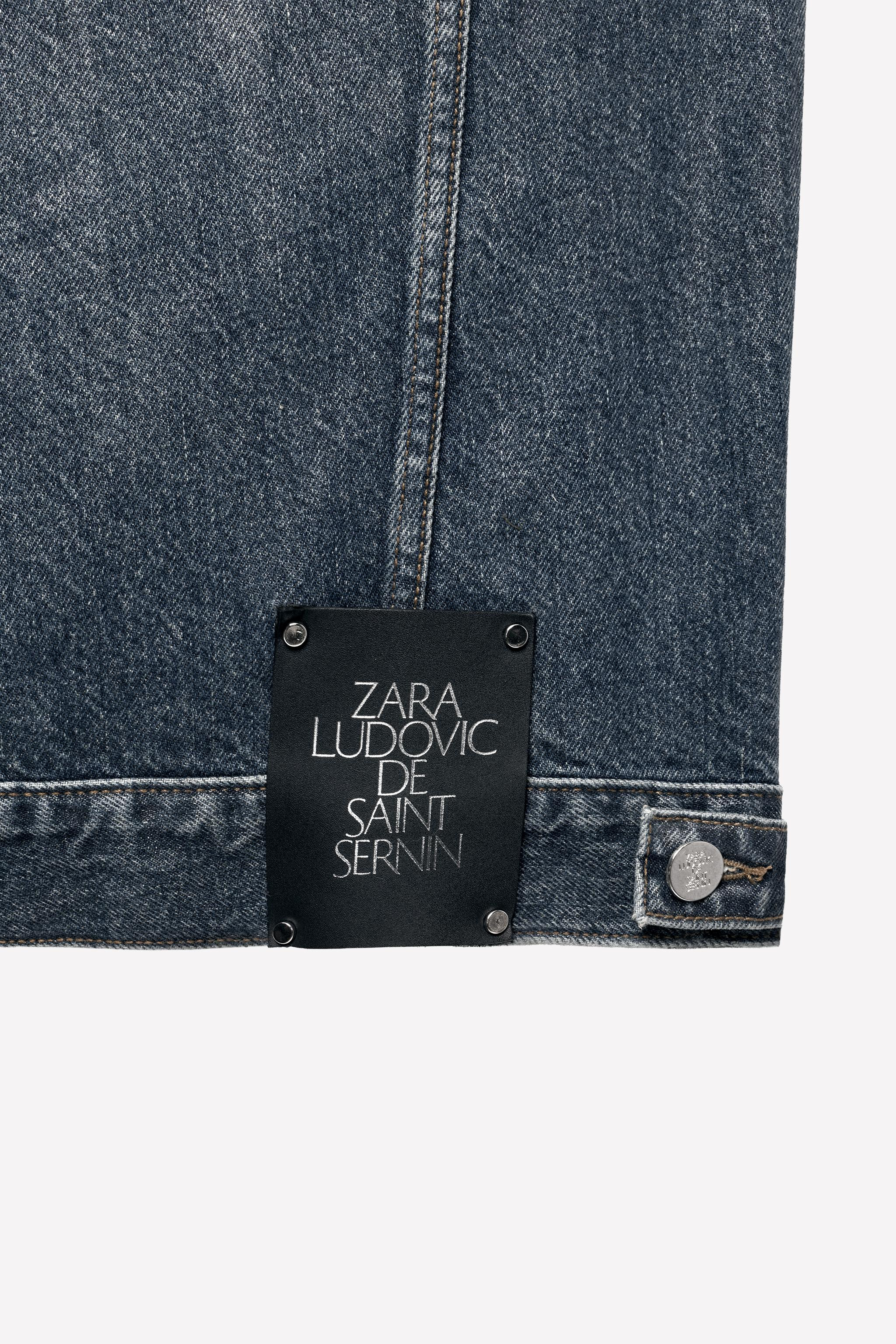 LUDOVIC DE SAINT SERNIN x ZARA WAXED DENIM VEST | Zara US