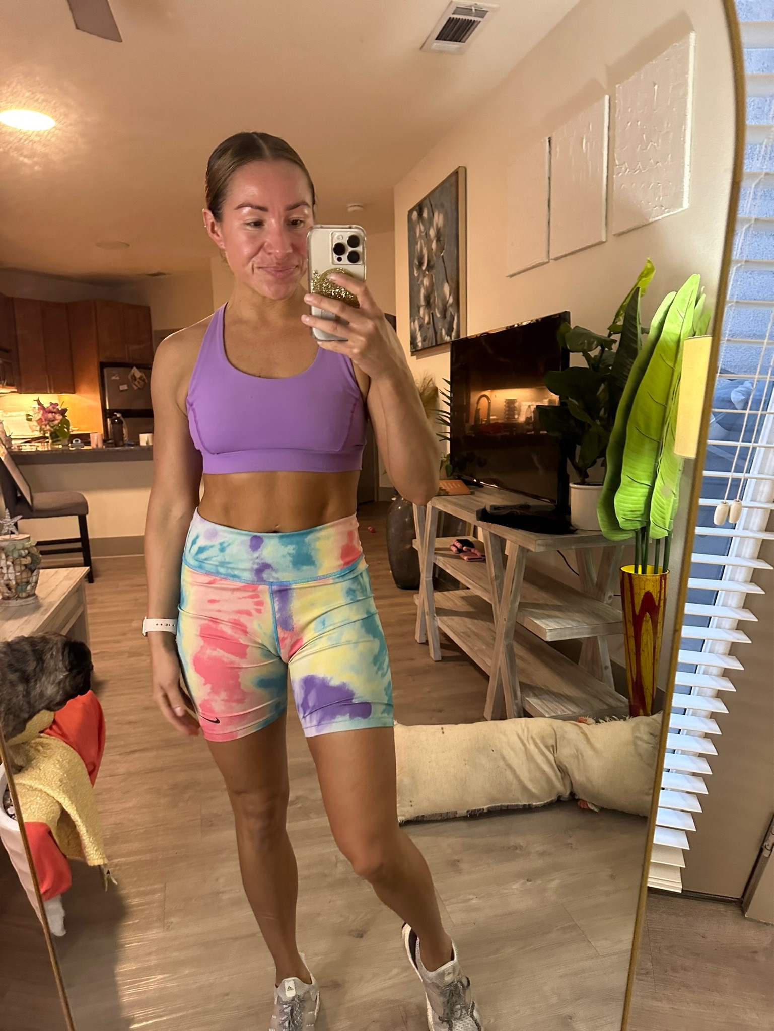 colorful workout set! 

sports bra size 4
shorts size S 

fitness 
workout outfit  

#LTKunder100 #LTKFind #LTKfit