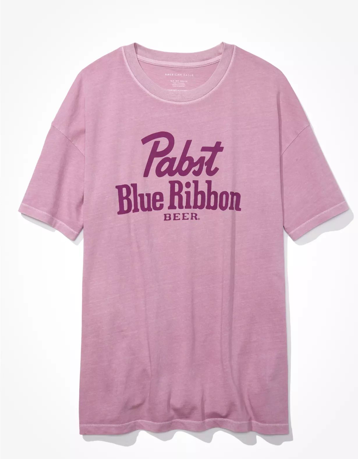 AE Oversized Pabst Blue Ribbon Graphic Tee | American Eagle Outfitters (US & CA)