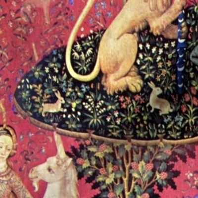 The Lady & The Unicorn Tapestry | Spoonflower
