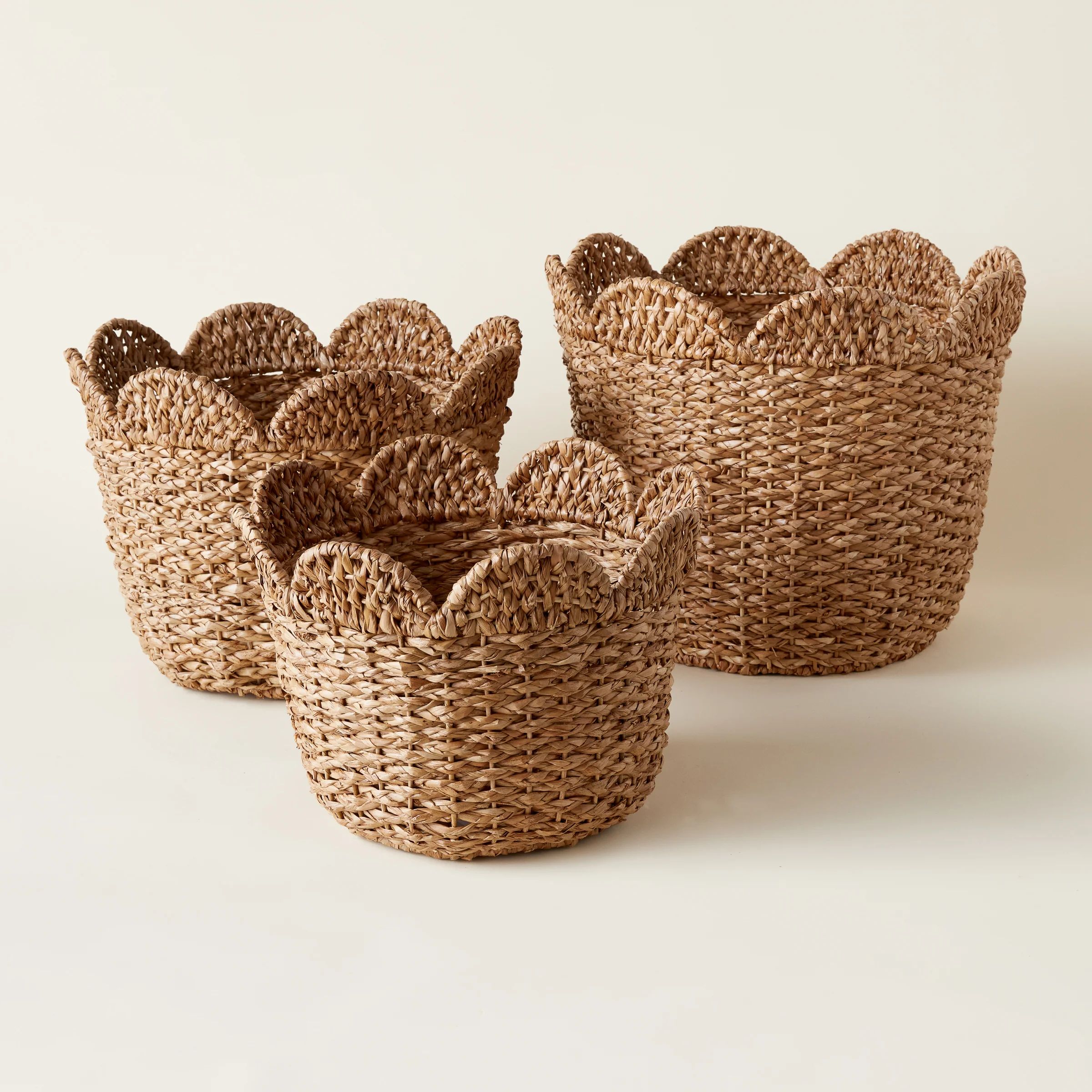 Braided Scallop Basket | Kate Marker Home