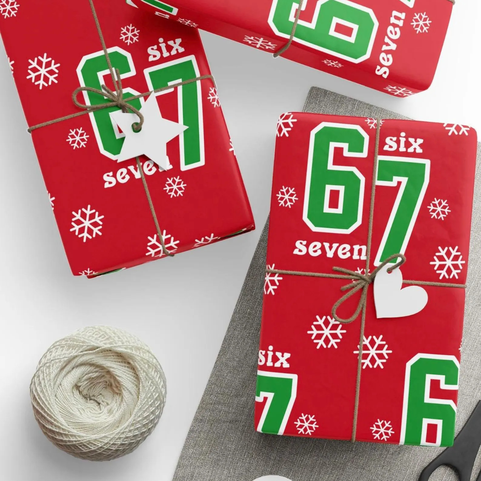 Six Seven Wrapping Paper, Gen Alpha Wrapping Paper, 6-7 Gift Wrap, Gag Gifts, Teen Wrapping Paper... | Etsy (US)