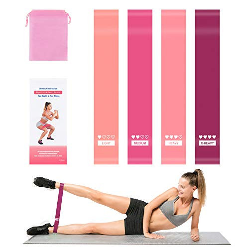 Portzon Resistance Loop Exercise Bands, Suitable for arm, Leg Stretching and Strength Training, Muscle Recovery, deep Squat and Pilates | Amazon (US)
