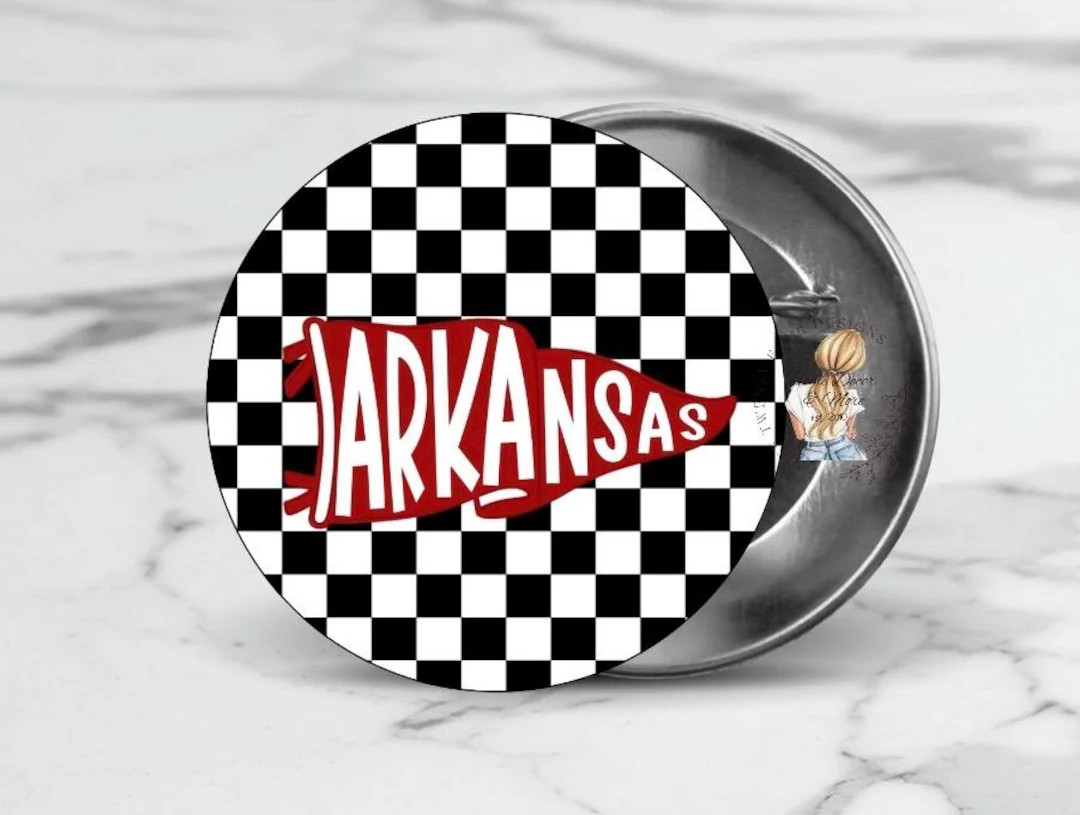 Arkansas Game Day Buttons, College Game Day, Football Accessories, Football Game, Buttons for Col... | Etsy (US)