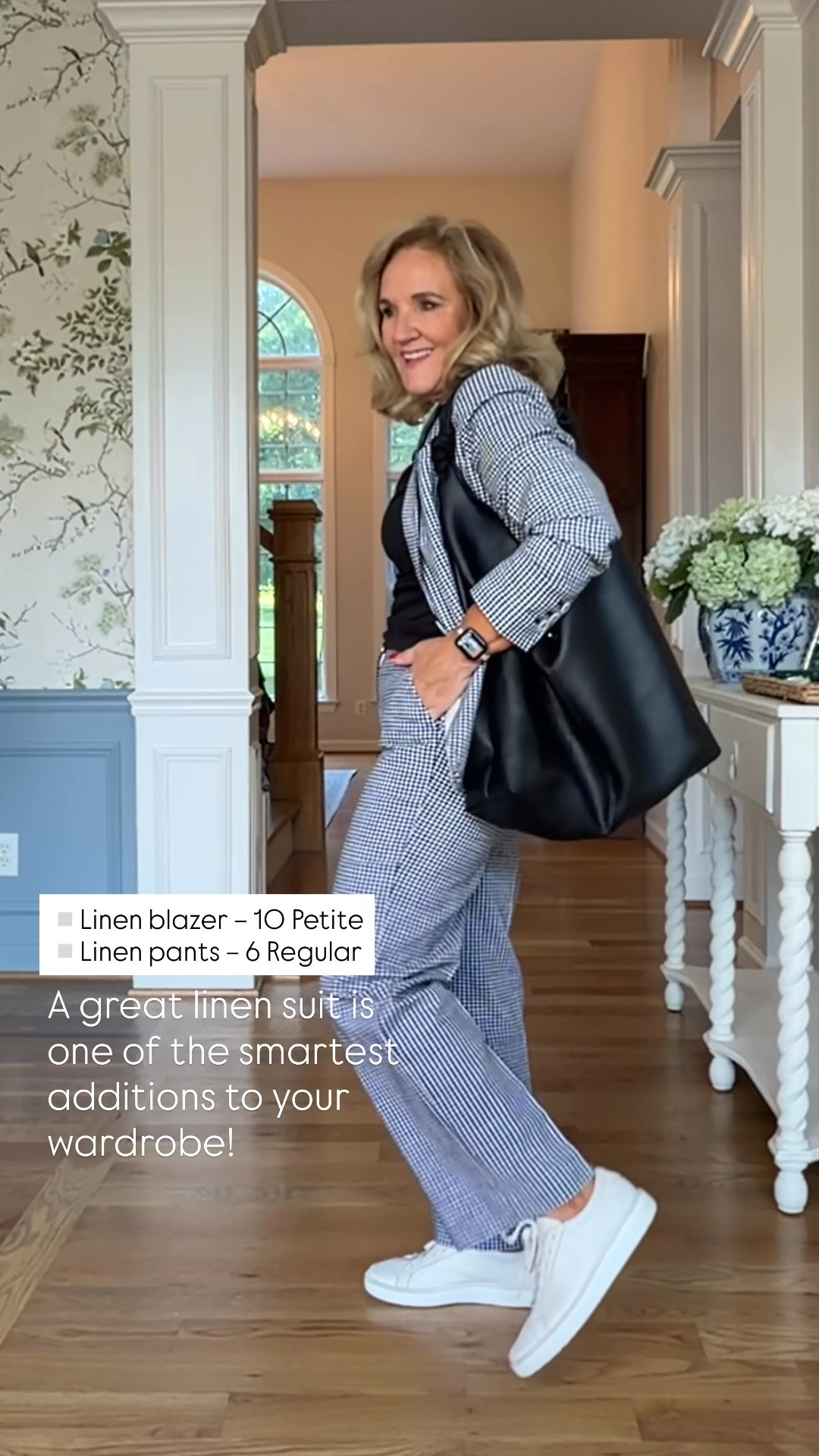 This matching linen blazer and wide-leg pants create a polished look that’s perfect for work, travel, special occasions, or whenever you want to feel effortlessly put together. Wear the pieces together or mix and match them all season long.

Sizing: • Linen blazer – 10 Petite • Linen pants – 6 Regular • Linen shorts – 8 Petite • Textured sweatshirt – Medium • White sweater – Medium • White tee – Medium • Blue floral jeans – 6 Regular

💡 LTK MADE EASY ❤️ Heart = Support my posts! 🔖 Save = Get sale & restock alerts 📋 Lists = Keep favorites organized 📲 Share = Send lists and products to a friend. Hello, Christmas List! 💬 Comment = Ask me anything about what I’m wearing. :-)

#LTKootd #LTKSeasonal #LTKOver40