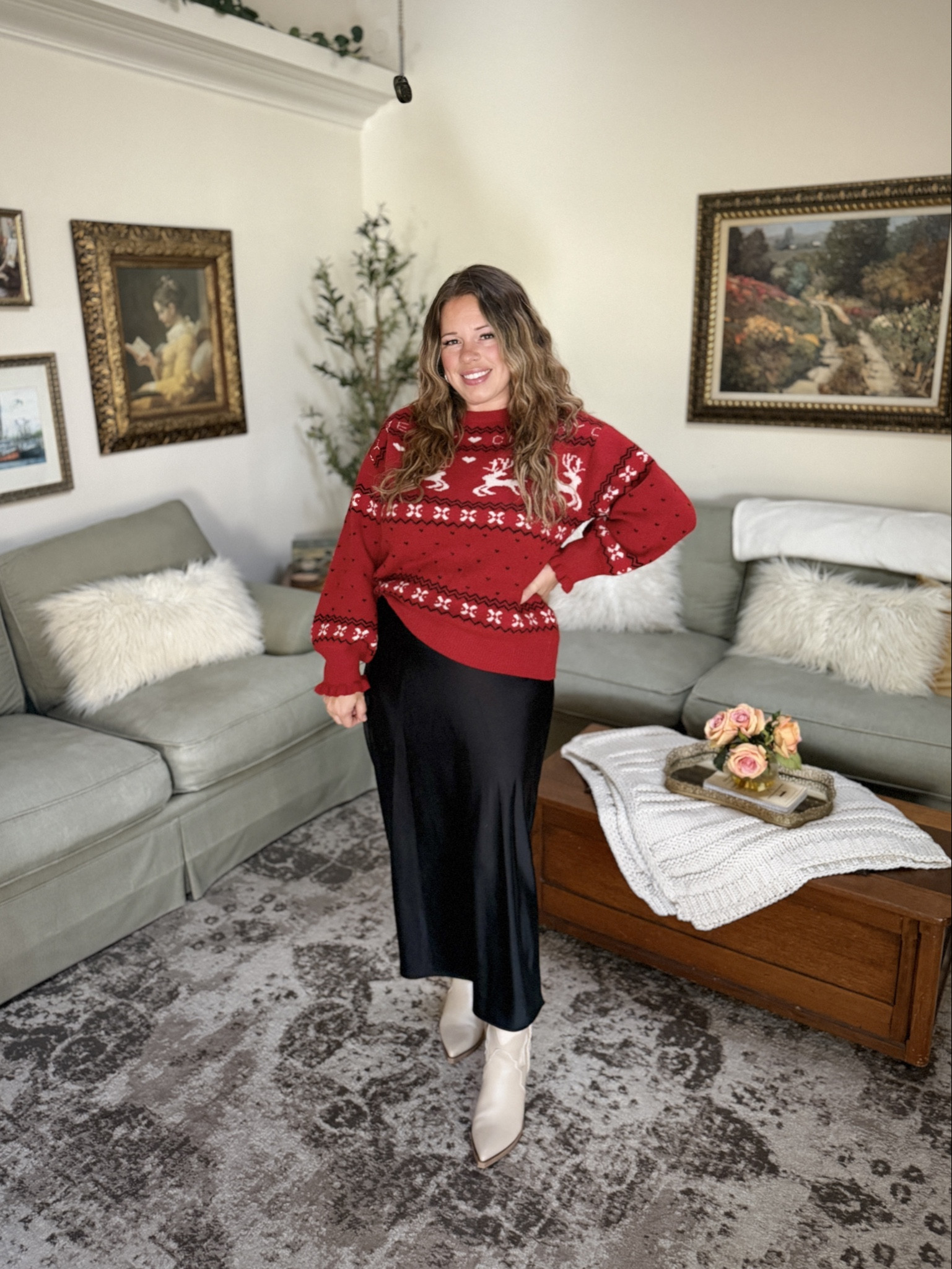 Ok Christmas sweaters are a must grab during the holiday season and this one has the perfect sleeve detail and is just tooooo soft not to grab. Runs true to size or the perfect slightly oversized look.

#LTKMidsize #LTKmomlife #LTKHoliday