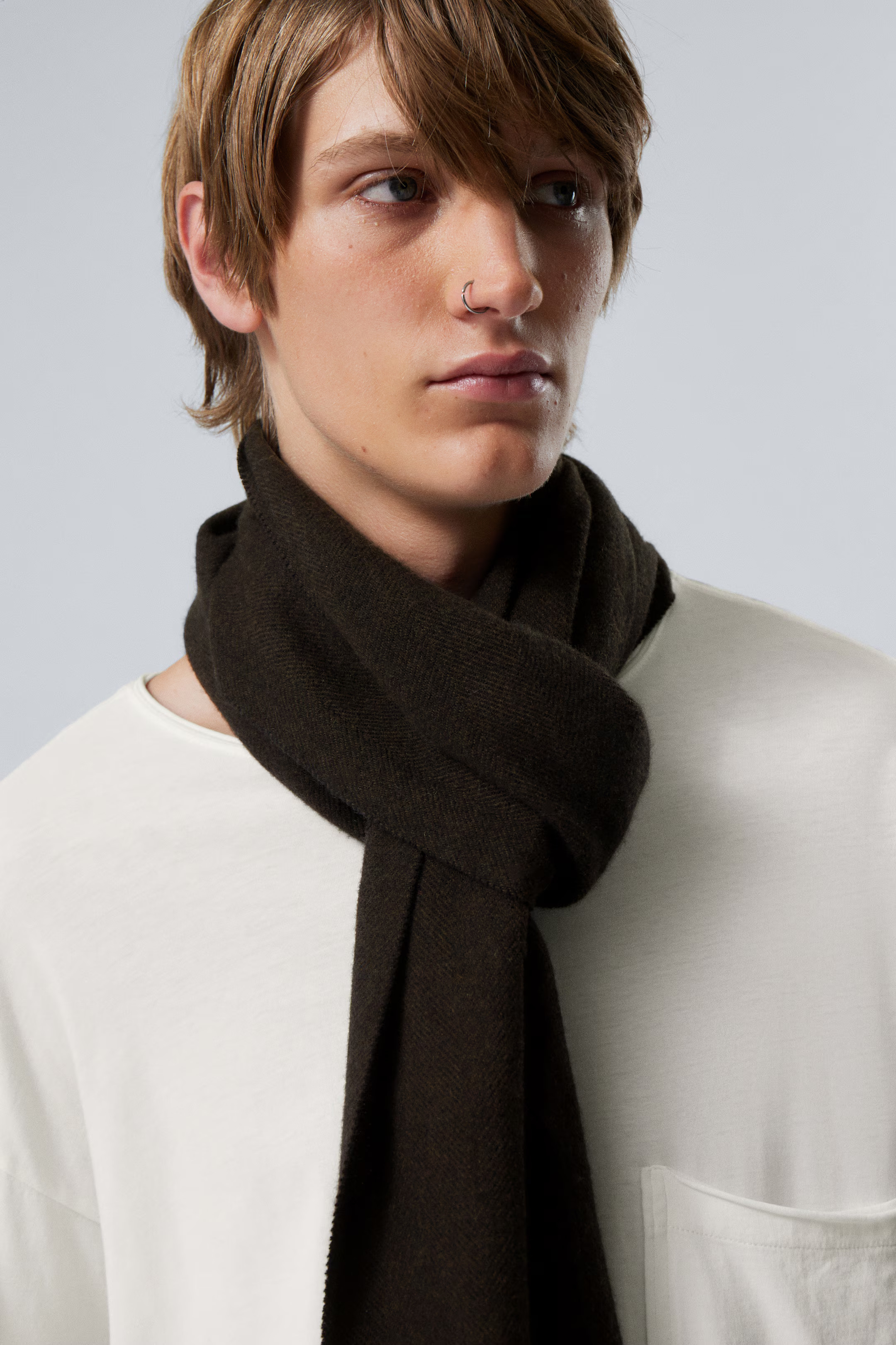 Long Woven Wool Scarf | H&M (UK, MY, IN, SG, PH, TW, HK)